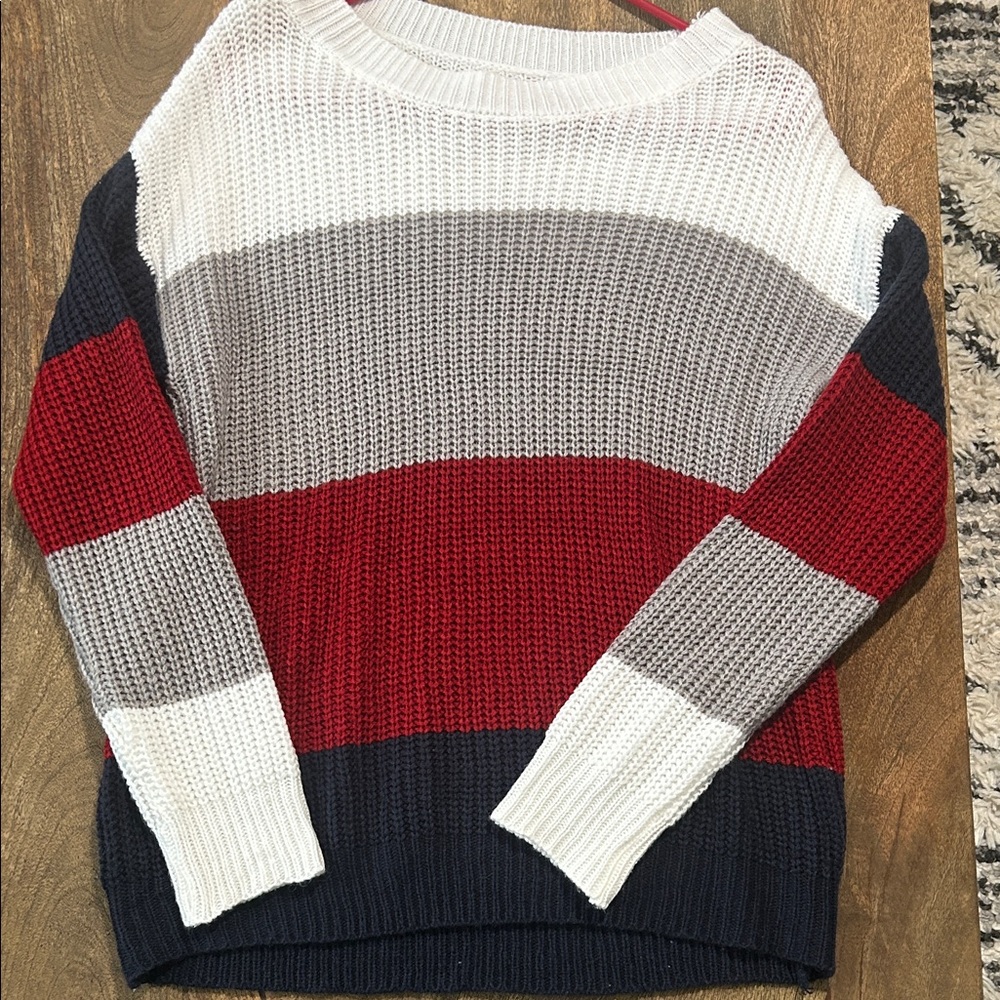Color Block Knit Sweater
